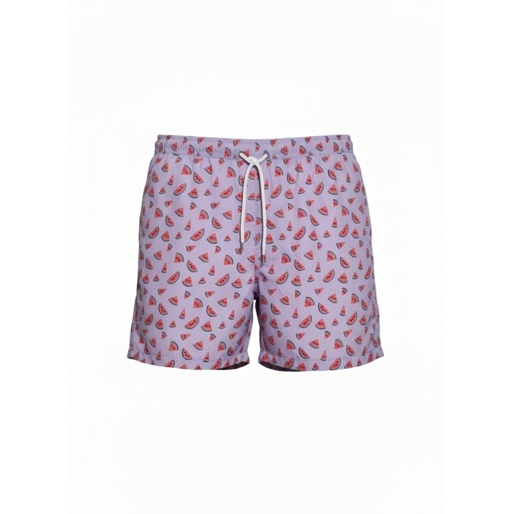Bonobos Mens Swim Trunks XL 7 Inseam Watermelon Print Purple Board Shorts